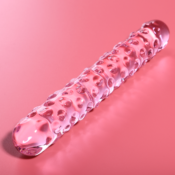 NEBULA SERIES BY IBIZA - MODÈLE 15 GODE EN VERRE BOROSILICATE ROSE 18.5 CM -O- 3 CM - – Image 6