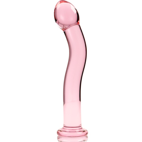 NEBULA SERIES BY IBIZA - MODÈLE 18 GODE EN VERRE BOROSILICATE ROSE 18.5 CM -O- 3.5 CM - – Image 3