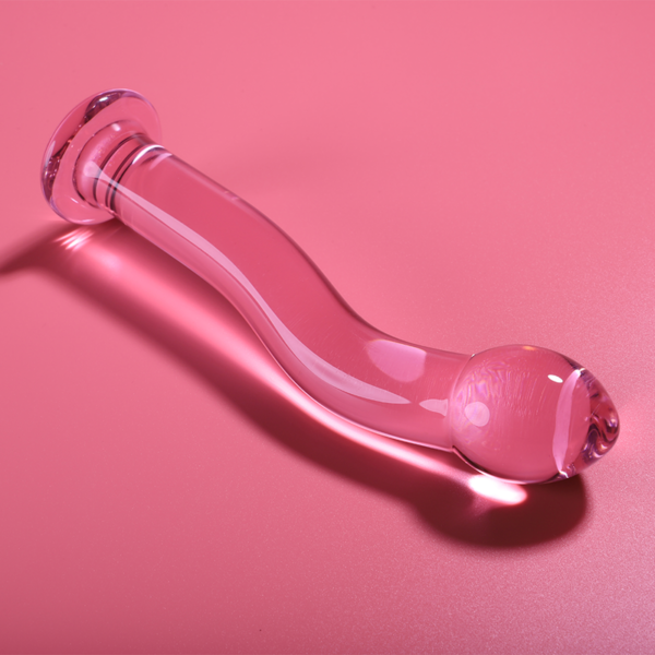 NEBULA SERIES BY IBIZA - MODÈLE 18 GODE EN VERRE BOROSILICATE ROSE 18.5 CM -O- 3.5 CM - – Image 6