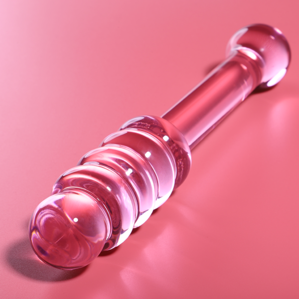 NEBULA SERIES BY IBIZA - MODÈLE 20 GODE EN VERRE BOROSILICATE ROSE 20.5 CM -O- 3 CM - – Image 6