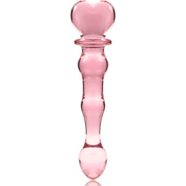 NEBULA SERIES BY IBIZA - MODÈLE 21 GODE EN VERRE BOROSILICATE ROSE 20.5 CM -O- 3.5 CM - – Image 3