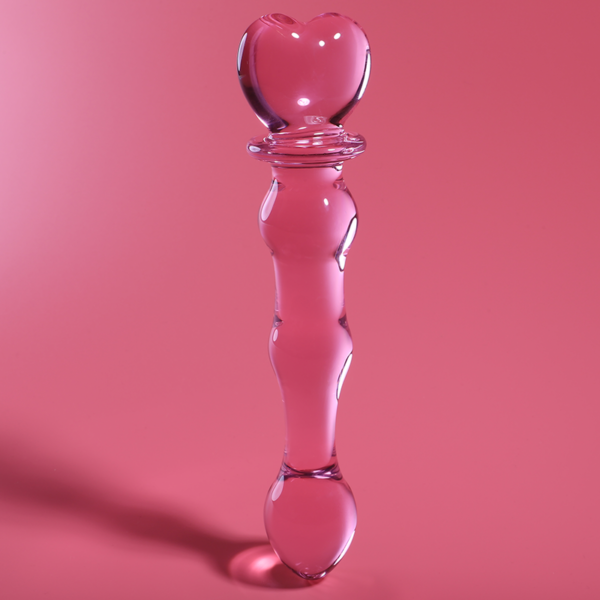 NEBULA SERIES BY IBIZA - MODÈLE 21 GODE EN VERRE BOROSILICATE ROSE 20.5 CM -O- 3.5 CM - – Image 6