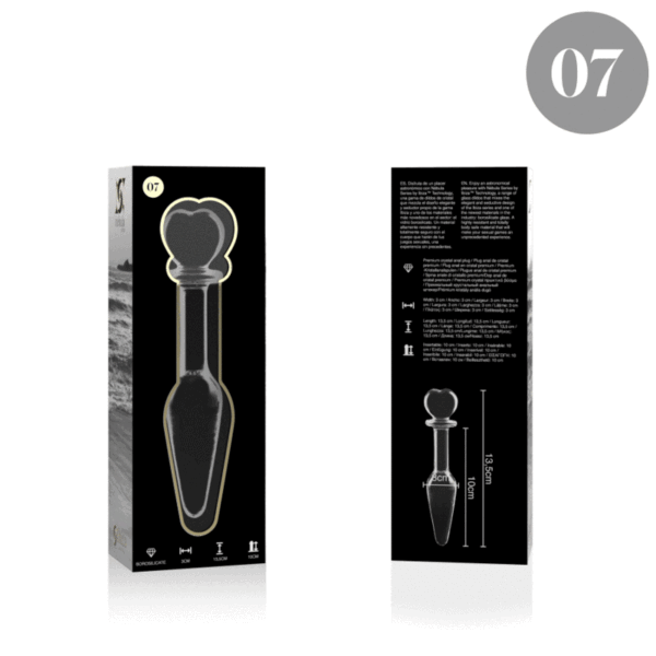 NEBULA SERIES BY IBIZA - PLUG ANAL MODÈLE 7 VERRE BOROSILICATE CLAIR 13.5 CM -O- 3 CM - – Image 2
