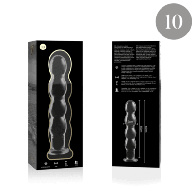NEBULA SERIES BY IBIZA - MODÈLE 10 GODE EN VERRE BOROSILICATE CLAIR 16.5 CM -O- 3.5 CM -