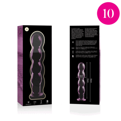 NEBULA SERIES BY IBIZA - MODÈLE 10 GODE EN VERRE BOROSILICATE ROSE 16.5 CM -O- 3.5 CM -