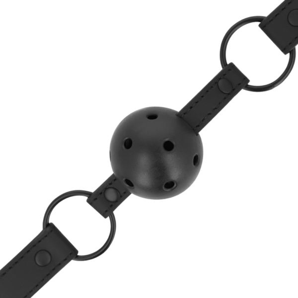 INTENSE FETISH - BÂILLON-BALLE EN CUIR VÉGÉTALIEN - – Image 3