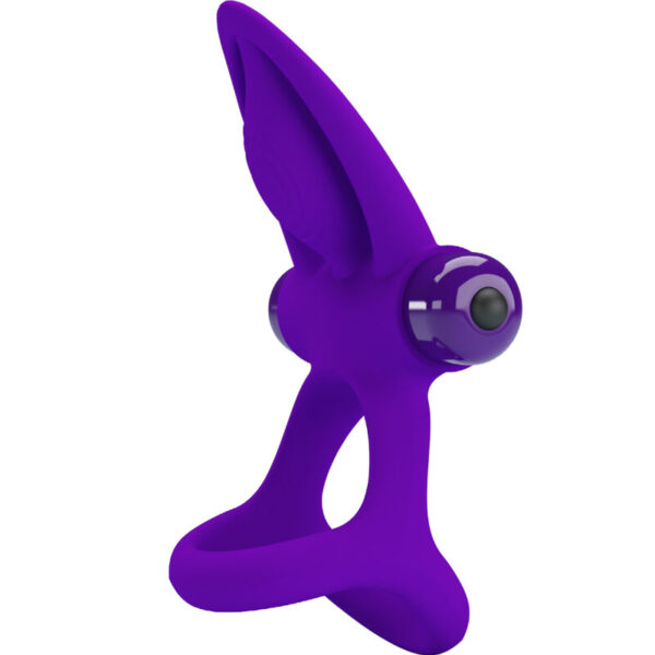 PRETTY LOVE - ANNEAU VIBRATEUR 10 VIBRATIONS SILICONE VIOLETTE - – Image 2