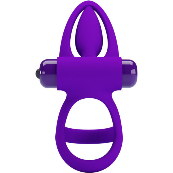 PRETTY LOVE - ANNEAU VIBRATEUR 10 VIBRATIONS SILICONE VIOLETTE - – Image 4