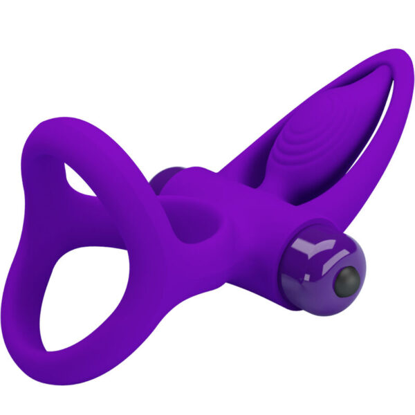 PRETTY LOVE - ANNEAU VIBRATEUR 10 VIBRATIONS SILICONE VIOLETTE - – Image 5
