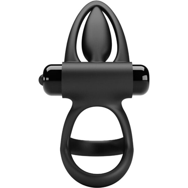 PRETTY LOVE - ANNEAU VIBRANT 10 VIBRATIONS SILICONE NOIR - – Image 4