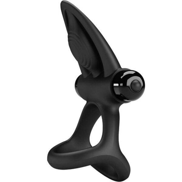 PRETTY LOVE - ANNEAU VIBRANT 10 VIBRATIONS SILICONE NOIR - – Image 2
