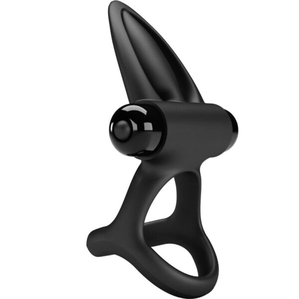 PRETTY LOVE - ANNEAU VIBRANT 10 VIBRATIONS SILICONE NOIR - – Image 3