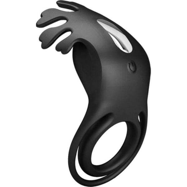 PRETTY LOVE - ANNEAU VIBRATEUR RUBEN 7 VIBRATIONS SILICONE NOIR - – Image 3
