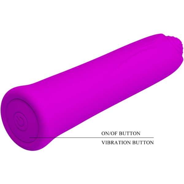 PRETTY LOVE - VIBRATEUR CURTIS MINI SUPER POWER 12 VIBRATIONS EN SILICONE VIOLETTE - – Image 4