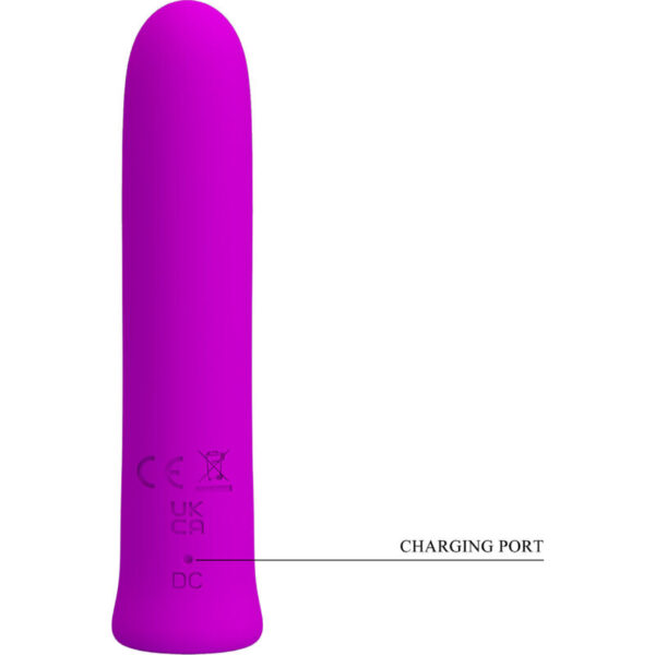 PRETTY LOVE - VIBRATEUR CURTIS MINI SUPER POWER 12 VIBRATIONS EN SILICONE VIOLETTE - – Image 5
