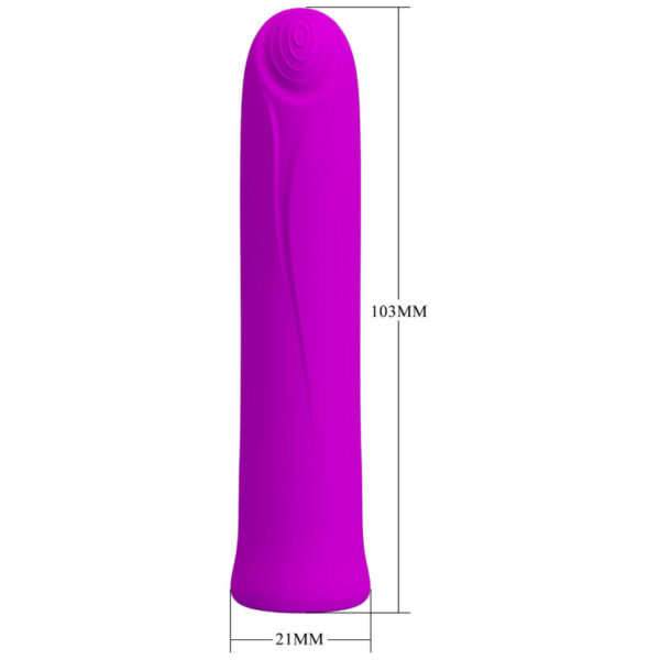 PRETTY LOVE - VIBRATEUR CURTIS MINI SUPER POWER 12 VIBRATIONS EN SILICONE VIOLETTE - – Image 6