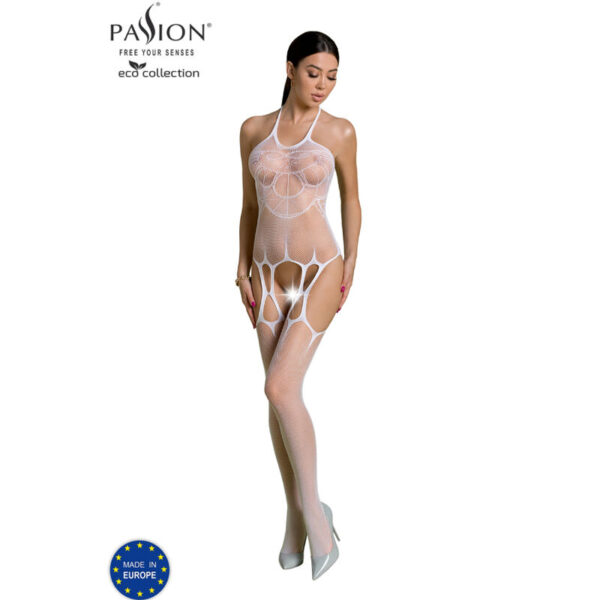 PASSION - BODYSTOCKING ECO COLLECTION ECO BS002 BLANC -
