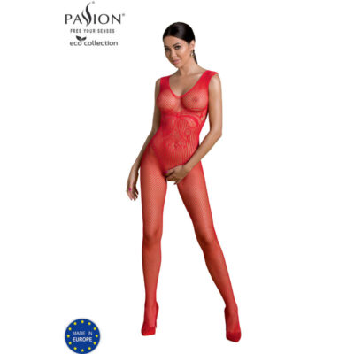 PASSION - BODYSTOCKING ECO COLLECTION ECO BS003 ROUGE -