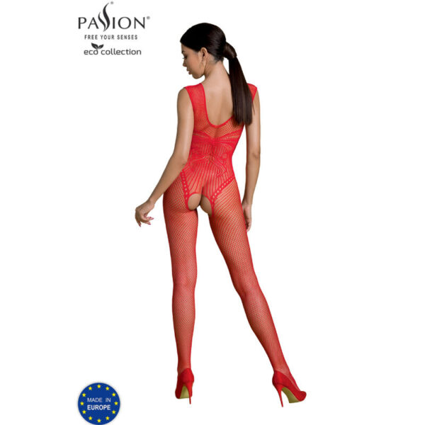 PASSION - BODYSTOCKING ECO COLLECTION ECO BS003 ROUGE - – Image 2