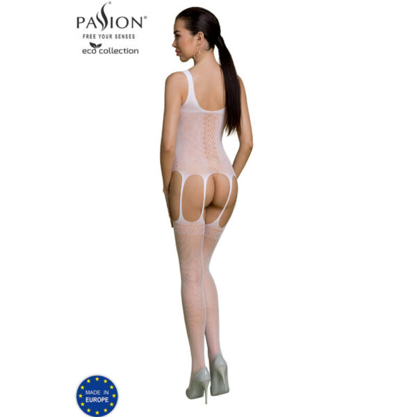 PASSION - BODYSTOCKING ECO COLLECTION ECO BS007 BLANC - – Image 2