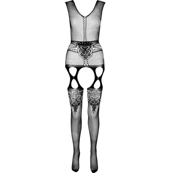 PASSION - BODYSTOCKING ECO COLLECTION ECO BS014 ROUGE - – Image 3
