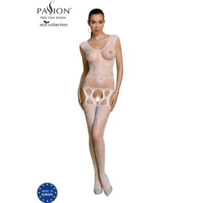 PASSION - BODYSTOCKING ECO COLLECTION ECO BS014 BLANC -