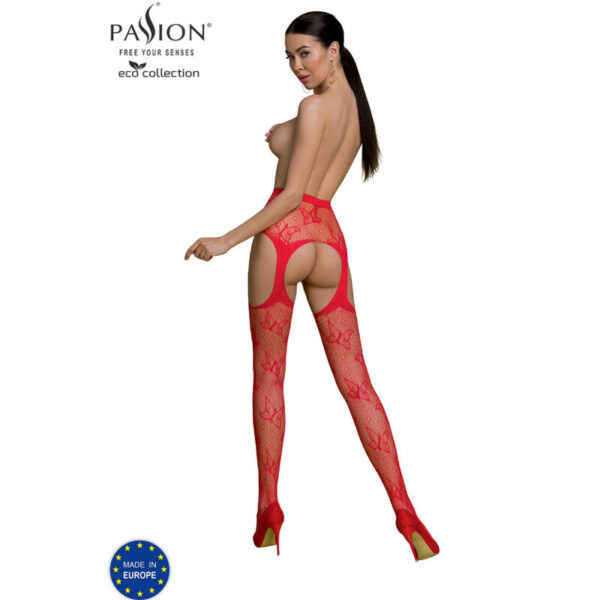 PASSION - BODYSTOCKING ECO COLLECTION ECO S001 ROUGE - – Image 2