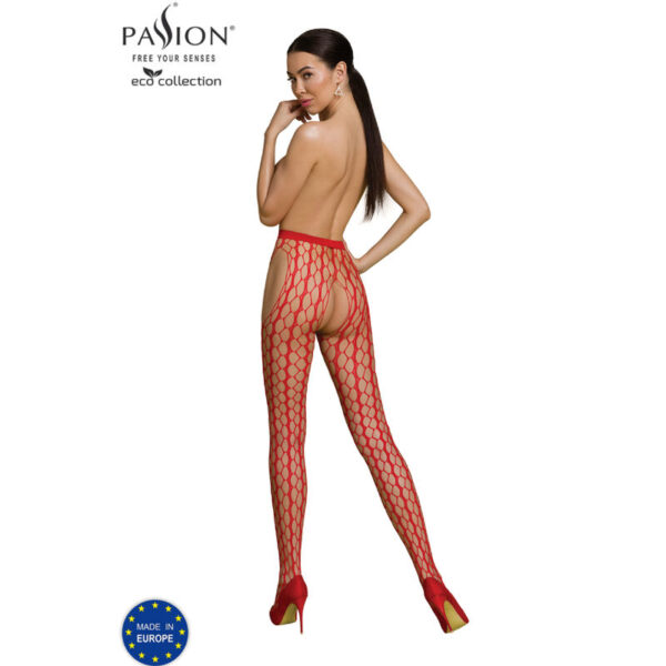 PASSION - BODYSTOCKING ECO COLLECTION ECO S007 ROUGE - – Image 2