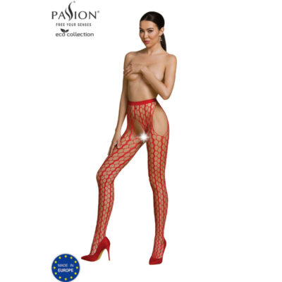 PASSION - BODYSTOCKING ECO COLLECTION ECO S007 ROUGE -
