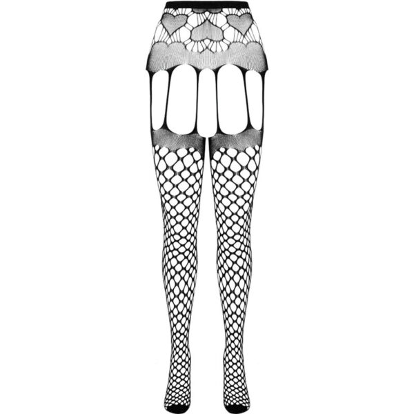 PASSION - BODYSTOCKING ECO COLLECTION ECO S009 NOIR - – Image 3