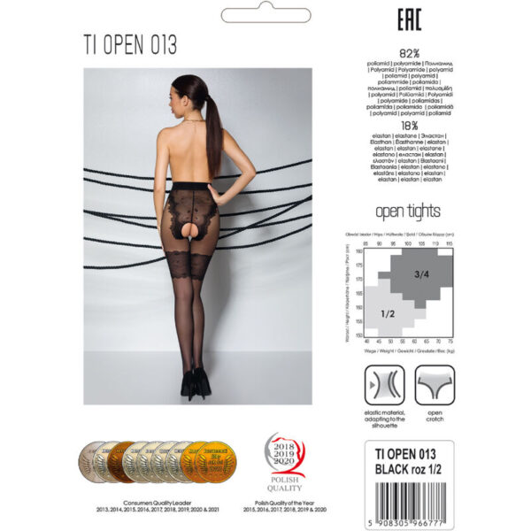 PASSION - TIOPEN 013 COLLANT NOIR 1/2 20/40 DEN - – Image 5