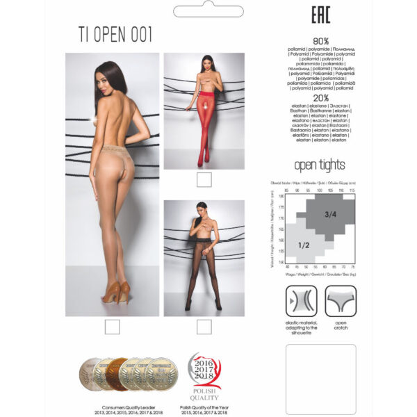 PASSION - TIOPEN 001 COLLANT ROUGE 3/4 20 DEN - – Image 3