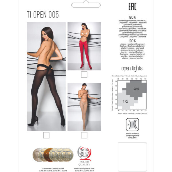 PASSION - TIOPEN 005 COLLANT NOIR 1/2 60 DEN - – Image 4