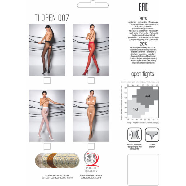 PASSION - TIOPEN 007 COLLANT BLANC 1/2 20 DEN - – Image 3