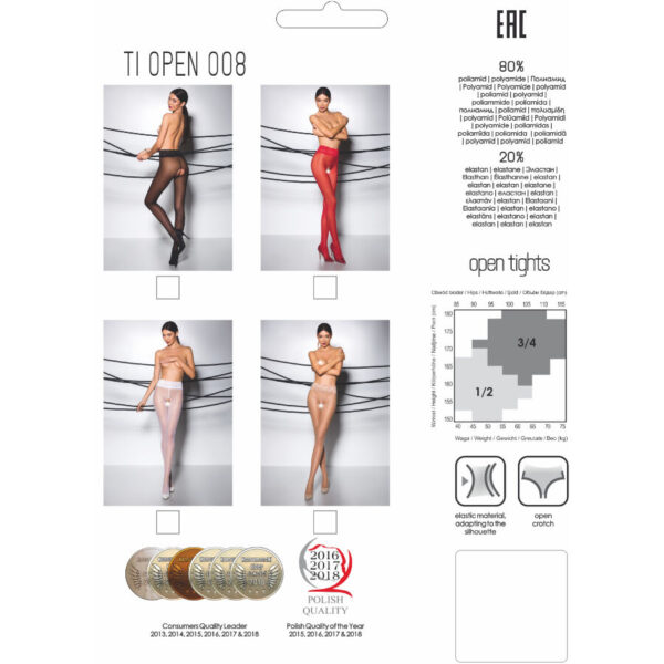 PASSION - TIOPEN 008 COLLANT ROUGE 3/4 30 DEN - – Image 3