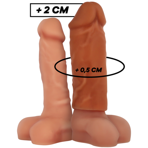 VIRILXL - EXTENSION DE PÉNIS MARRON EN SILICONE LIQUIDE V3 -