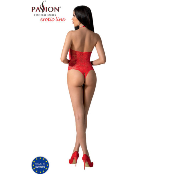 PASSION - BS094 BODYSTOCKING ROUGE TAILLE UNIQUE - – Image 4