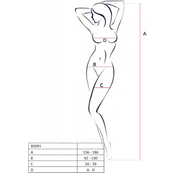 PASSION - BS095 BODYSTOCKING NOIR TAILLE UNIQUE - – Image 7
