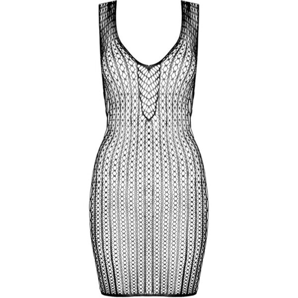 PASSION - BS097 BODYSTOCKING NOIR TAILLE UNIQUE - – Image 5