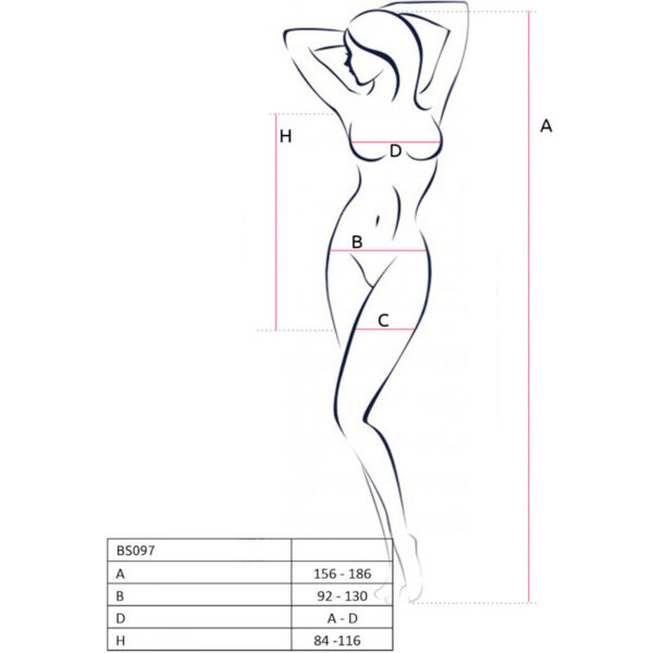 PASSION - BS097 BODYSTOCKING NOIR TAILLE UNIQUE - – Image 7