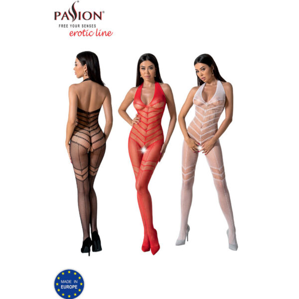 PASSION - BODYSTOCKING BLANC BS100 TAILLE UNIQUE - – Image 6