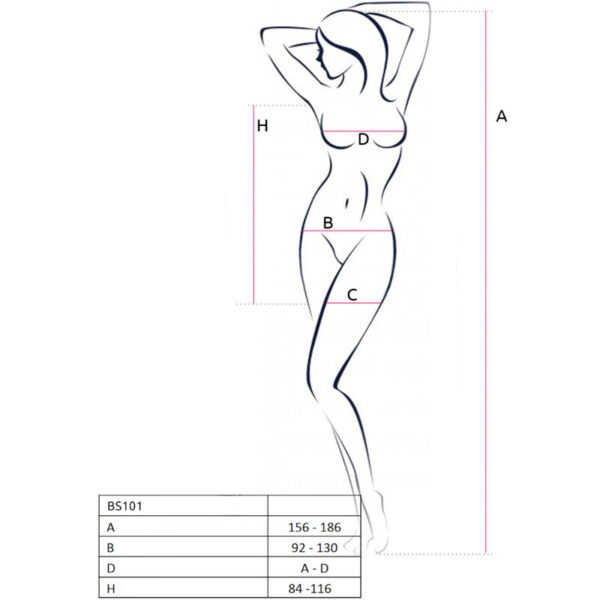 PASSION - BS101 BODYSTOCKING NOIR TAILLE UNIQUE - – Image 7