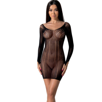 PASSION - BS101 BODYSTOCKING NOIR TAILLE UNIQUE -
