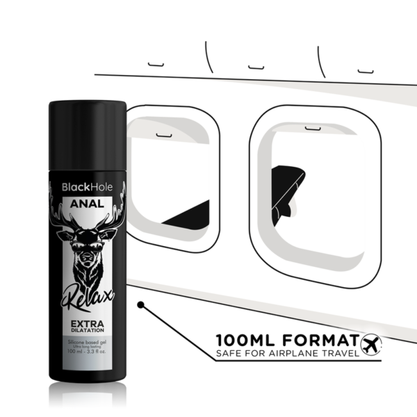 BLACK HOLE - GEL TROU NOIR BASE SILICONE DILATATION ANALE 100 ML - – Image 5