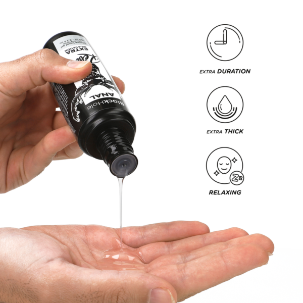 BLACK HOLE - GEL TROU NOIR BASE SILICONE DILATATION ANALE 100 ML - – Image 3