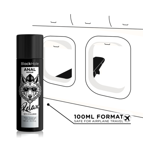 BLACK HOLE - RÉPARATION ANAL À BASE D''EAU RELAX AVEC HYALURON 100 ML - – Image 5