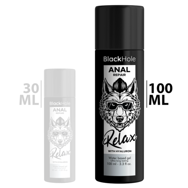 BLACK HOLE - RÉPARATION ANAL À BASE D''EAU RELAX AVEC HYALURON 100 ML - – Image 2