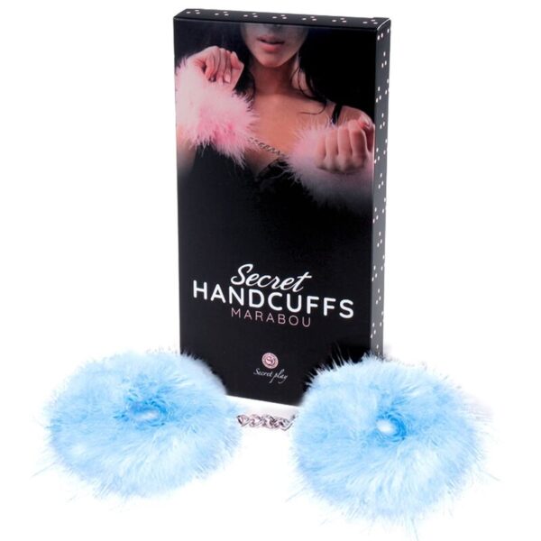 SECRETPLAY - MENOTTES DE MARABOU LUMIÈRE BLEUE - – Image 3
