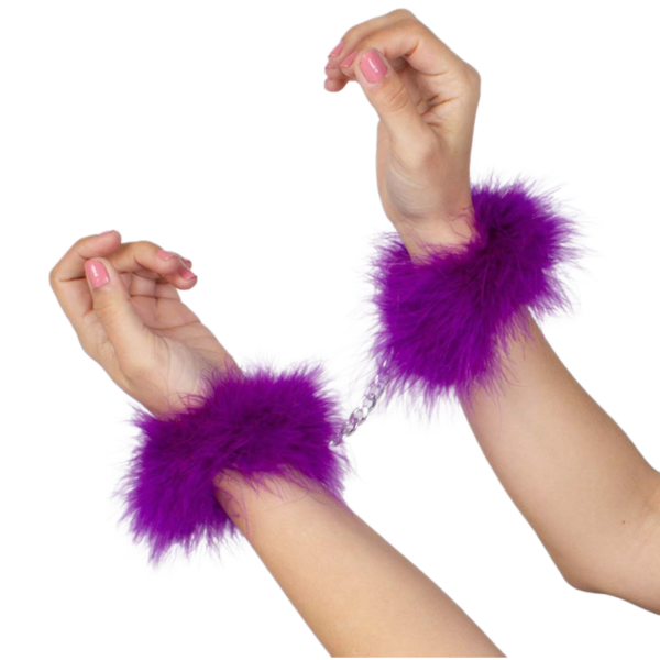 SECRETPLAY - MENOTTES MARABOU VIOLET - – Image 4