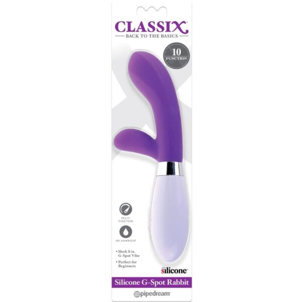 CLASSIX - VIBRATEUR RABBIT G-SPOT SILICONE VIOLET - – Image 3